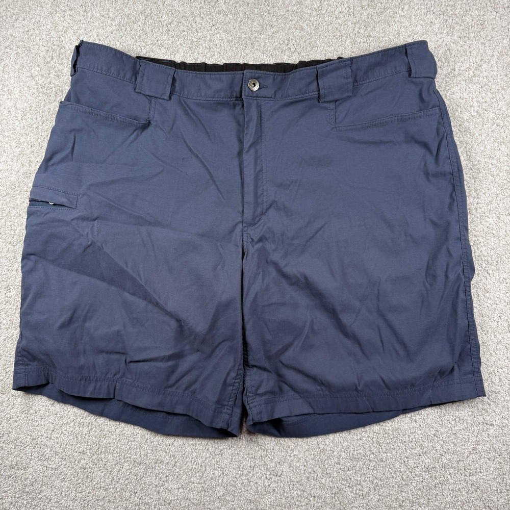 Duluth Trading Co Shorts Mens 2XL Blue Nylon Spandex Cargo Hiking Utility